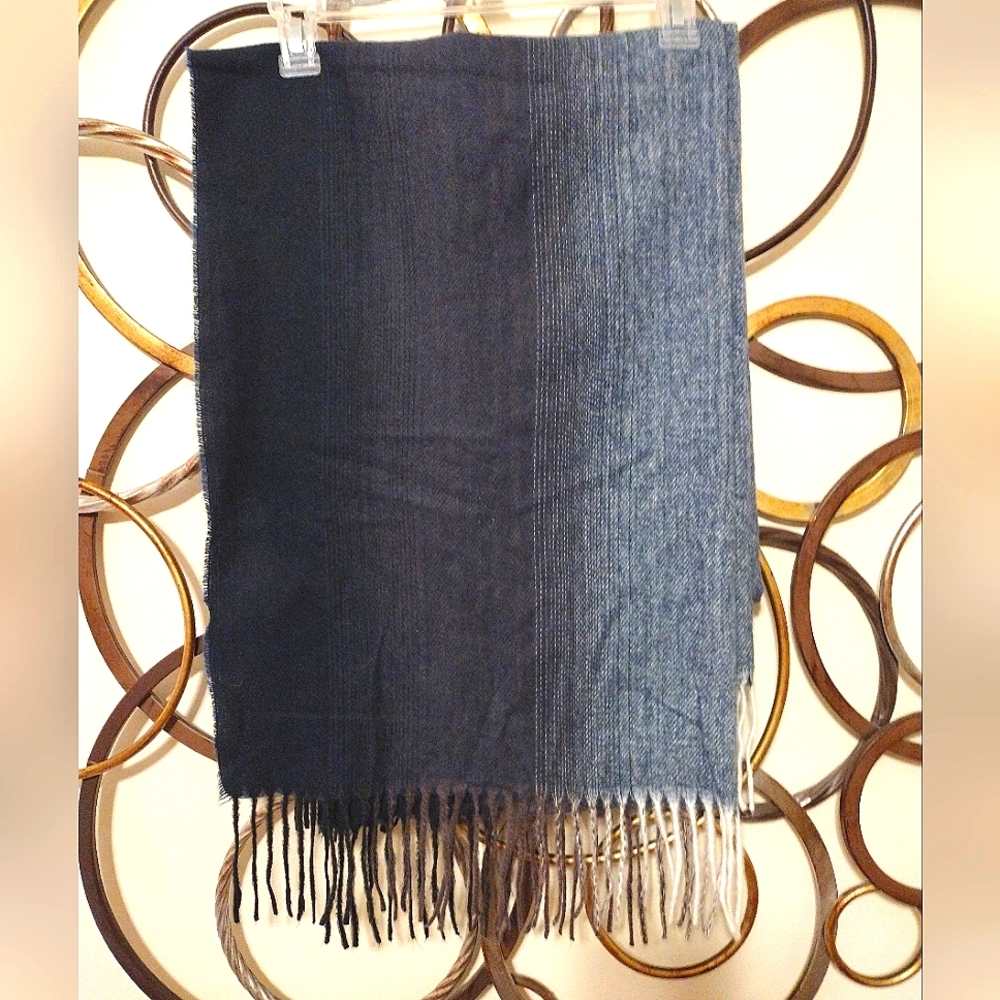 Wrap or Scarf 29" x 80" various colors of Blue